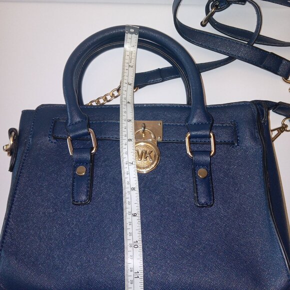 Michael Kors Micro Hamilton Black Leather Crossbody Handbag - Picture 16 of 16